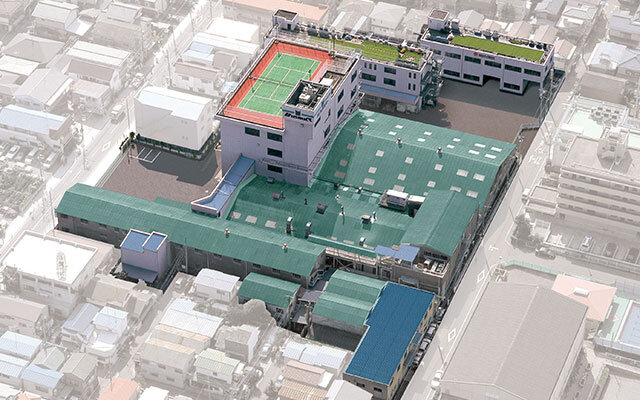空から見た神奈川技術センター